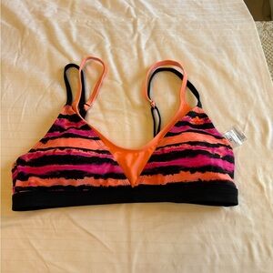 Adidas Pink and Black Bikini with Triangle Cups